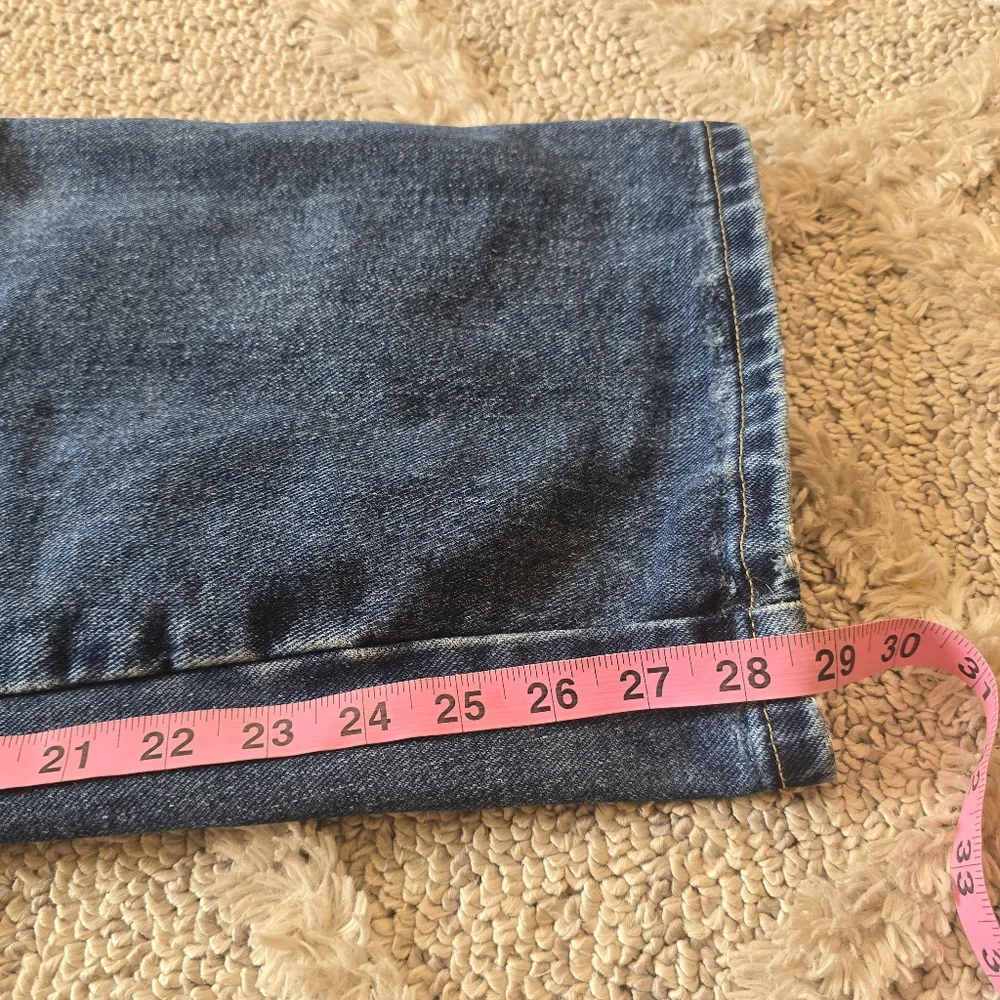 Wrangler Blues Women's Jeans Size 20x30 Plus Dark Blue Denim Straight Leg - Picture 5 of 9